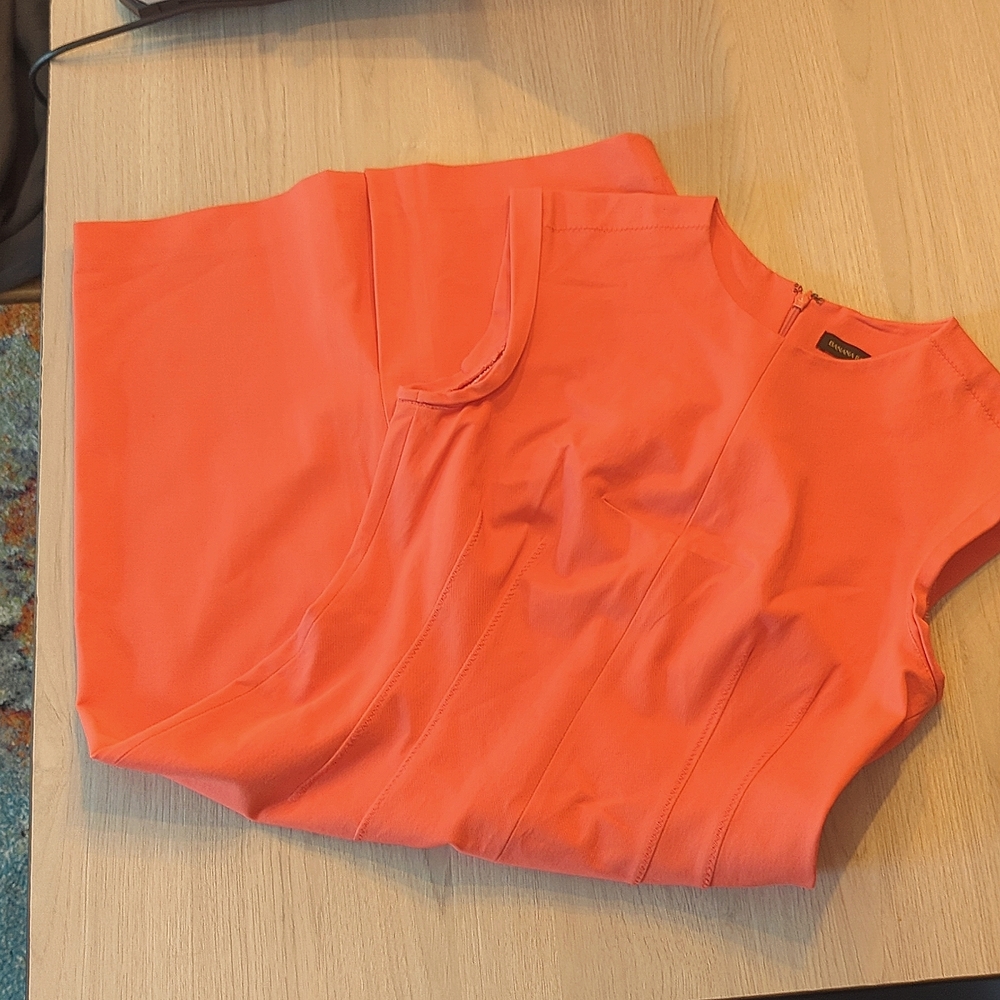 Banana Republic coral structured dress size 6
